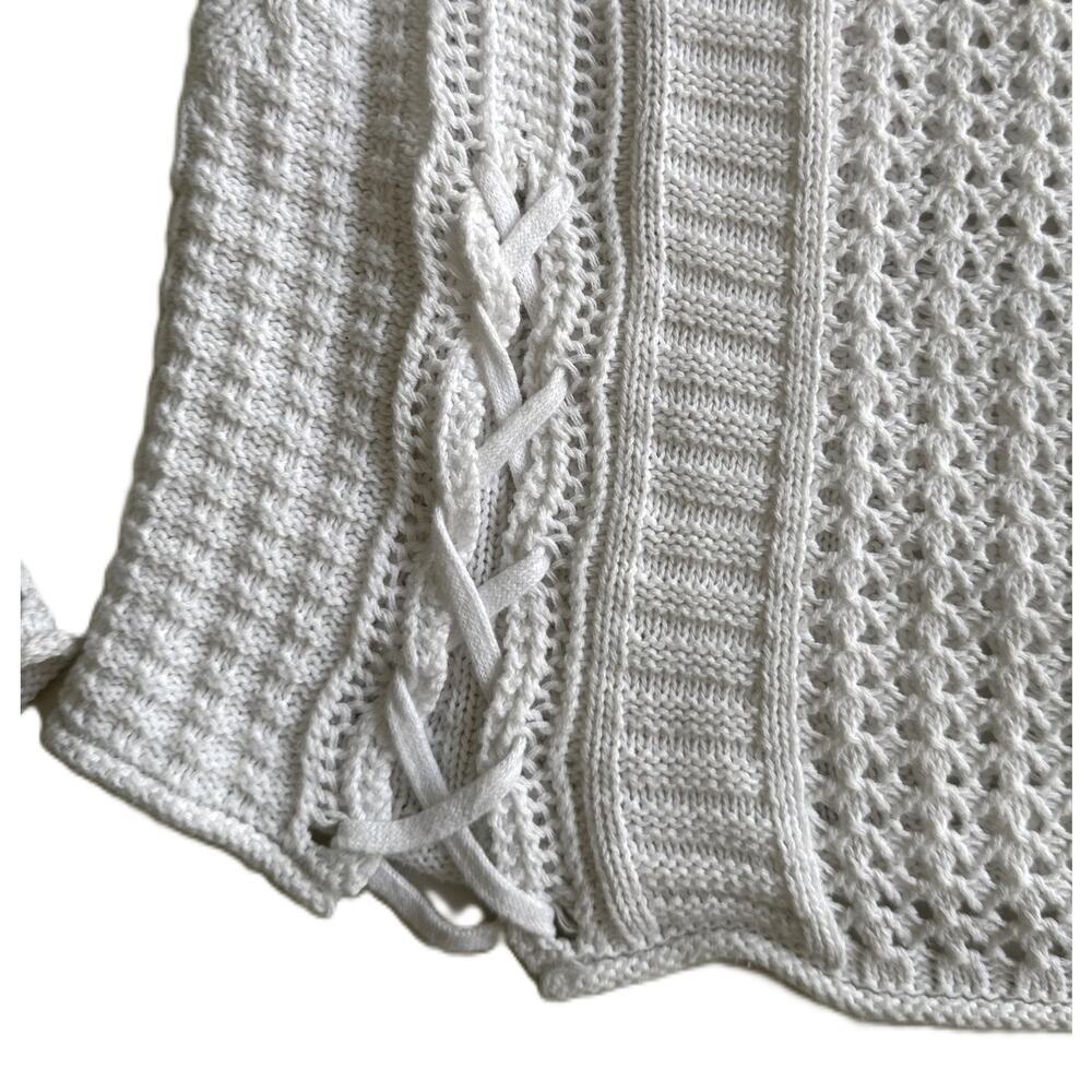 Aerie Oversized white Knit Top – Size M Cozy Slouchy Fit - Picture 4 of 9